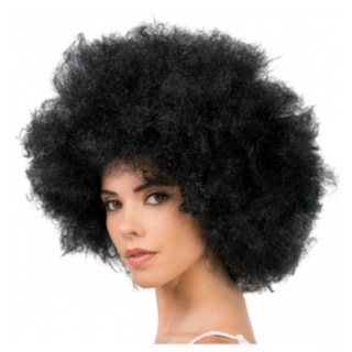 Afro Parykk Svart