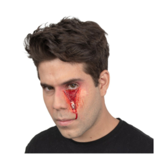 Zombie Glidelås Øye Latex
