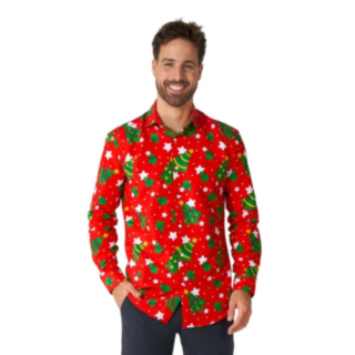 Juletre Skjorte Rød
