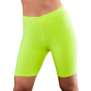 80-talls Sykkelshorts Neon Gul