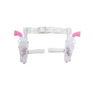 Cowgirl Pistol Sett Hvit og Rosa