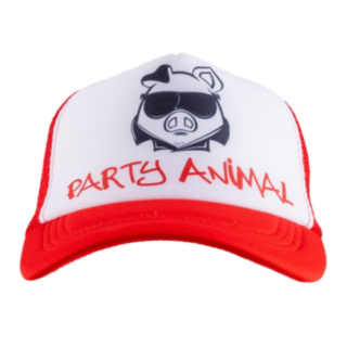 Party Animal Gris Caps Rød