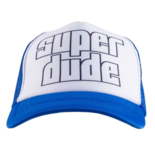 Super Dude Caps Blå og Hvit