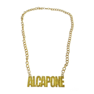 Al Capone Gangster Halskjede Gull