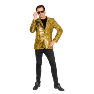 Paljett Glitter Jakke Gull