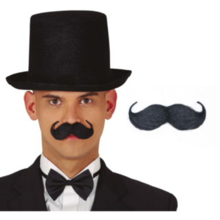 Engelsk Gentleman Bart Svart