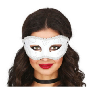 Maskerade Øyemaske Hvit
