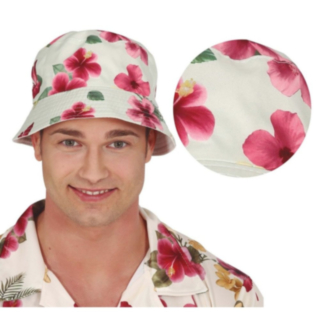 Hawaii Blomster Bøttehatt