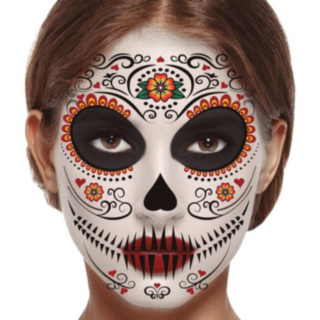 Day of the Dead Ansiktstatoveringer