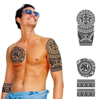 Tribal Engangstatoveringer Svart