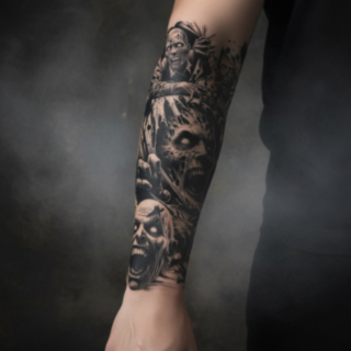 Zombie Arm Engangstatoveringer