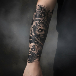 Zombie Arm Engangstatoveringer