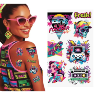 90-talls Engangstatoveringer Neon