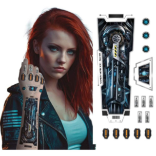 Cyborg-arm Engangstatoveringer