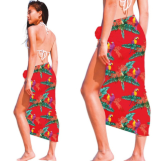 Hawaii Papegøye Skjørt Rød