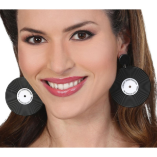 Vinylplate Øredobber Svart