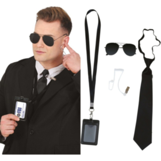 Secret Service Agent Sett Svart