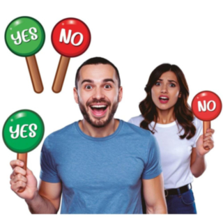 Yes / No Håndskilt