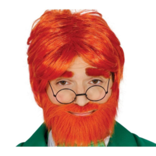 Leprechaun Parykk og Skjegg