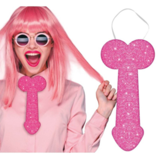 Glitter Penis Slips Rosa