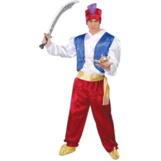 Arabisk Genie Kriger Kostyme