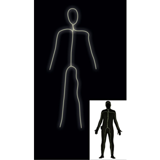 Selvlysende Stick Man