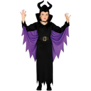 Maleficent Barnekostyme Lilla og Svart