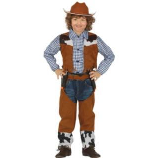 Cowboy Barnekostyme Brun