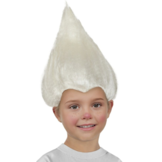 Trolls® Barneparykk Hvit