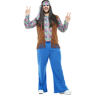 Blomster Hippie Kostyme Plussize