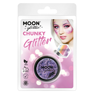 Holografisk Chunky Glitter Lilla