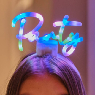 Party Regnbue LED Hårbøyle