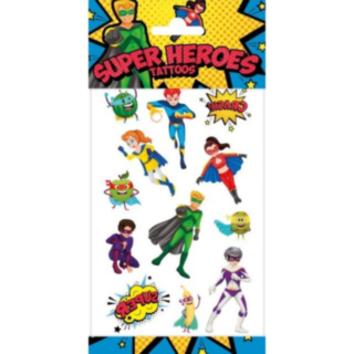 Superhelter falske tatoveringer