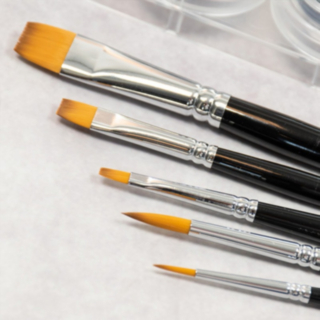 Grimas Makeup Pensler Rund / Flat