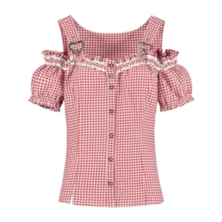 Tyrolerbluse Bodice Rød
