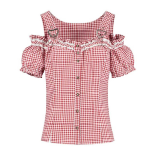 Tyrolerbluse Bodice Rød