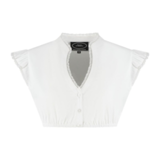 Dirndl Bluse med Vinger Hvit