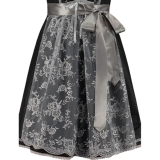 Dirndl Forkle Sølvgrå