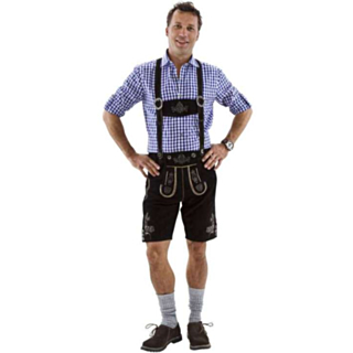 Lederhosen Kort Svart