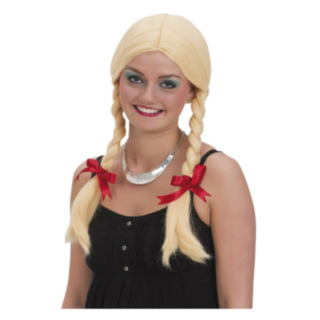 Oktoberfest Fletter Parykk Blond