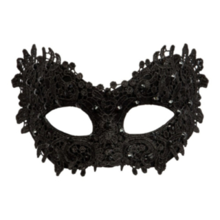 Blonde Maskerade Øyemaske Svart