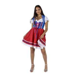 Dirndl Carmen Rød