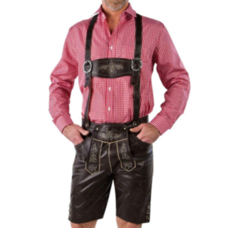 Lederhosen Kunstskinn Brun
