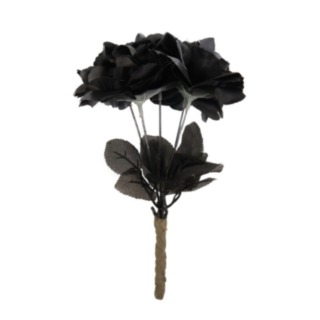 Rose Brudebukett Svart