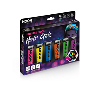 Moon Glow Intens Neon UV Hårgele Assortert