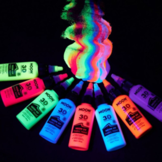 Neon UV 3D Tekstilmaling