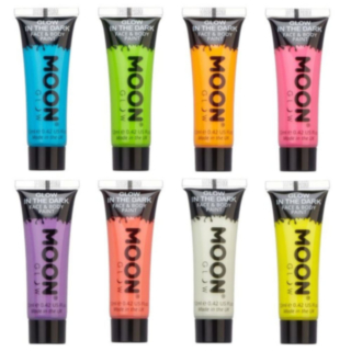 Glow In The Dark Ansiktsmaling og Kroppsmaling