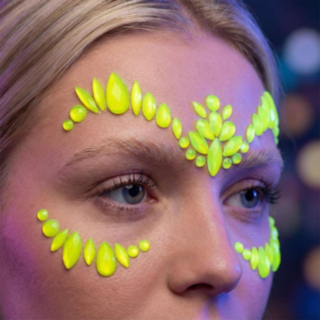 Intense Yellow Ansiktssmykker
