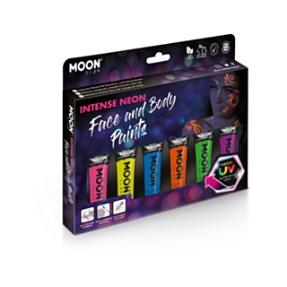 Ansiktsmaling UV Neon Sminkesett