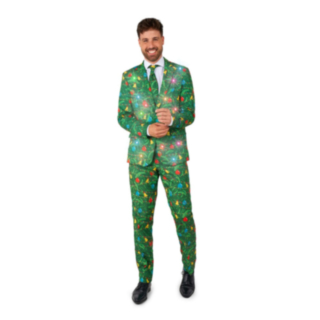 Suitmeister® Shiny Christmas Lights Dress Grønn